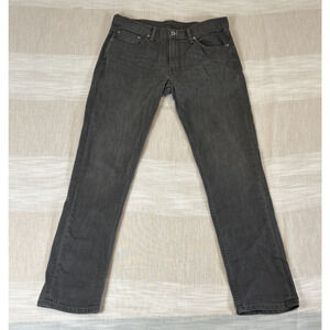 Levi’s Men’s 511 Gray Jeans Size 33x32 Slim Straight Fit Mid Rise